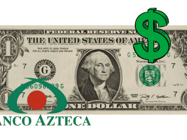 Así se cotiza el dólar el día de hoy lunes 16 de septiembre de 2024 en Banco Azteca. ESPECIAL/ CANVA