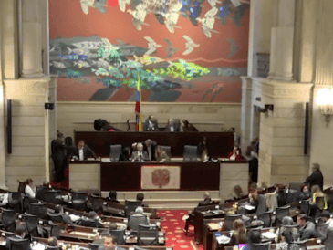 La Cámara de Representantes también rechazaron lo que calificaron como "un notorio fraude" y los graves hechos de violencia cometidos por el régimen de Maduro luego de las elecciones. FACEBOOK / Cámara de Representantes Colombia