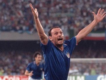 Schillaci jugó para la Juventus y el Inter, y brilló en el Mundial de 1990. X/Azzurri