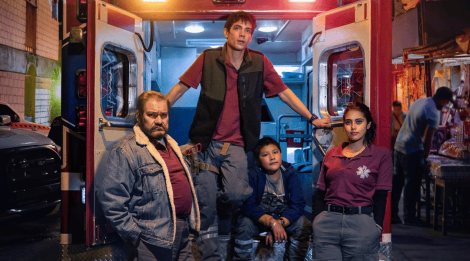 El elenco de la serie está conformado por Joaquín Cosío, Renata Vaca, Diego Calva y Sergio Bautista. CORTESÍA/Apple TV