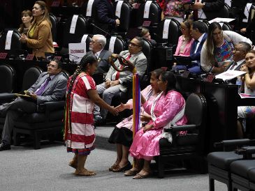 La reforma para los derechos de las comunidades originarias y afromexicanas forma parte de un paquete de 20 iniciativas presentadas por López Obrador. SUN/D. Sánchez.