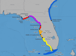 En agosto del año pasado el poderoso huracán Idalia, de categoría 3 y que se fortaleció de forma considerable sobre las aguas del Golfo de México en unas 24 horas, tocó tierra y generó inundaciones históricas. X / @NHC_Atlantic