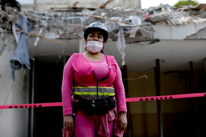 Mexico Earthquake Women