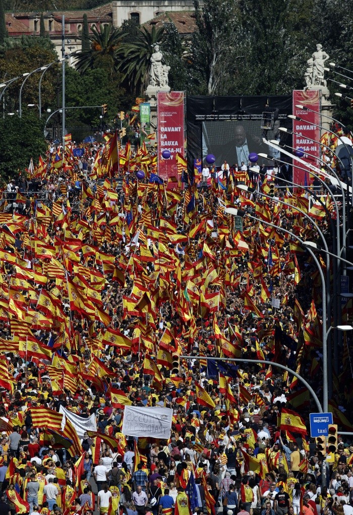 La manifestación reunión a 350 mil personas según la policía, aunque organizadores dicen que fueron 950 mil. EFE / M. Pérez 