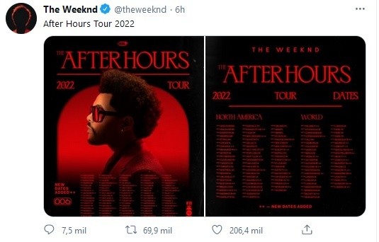 The Weeknd Anuncia Gira Mundial The After Hours Tour Para El 2022 El Informador 8464