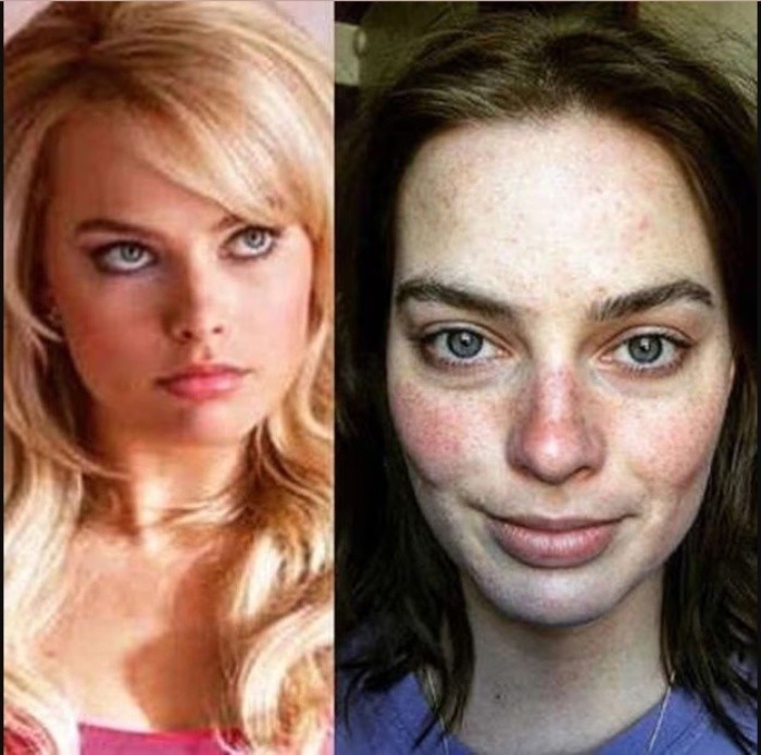 Margot Robbie: This is how the actress looks without a drop of makeup