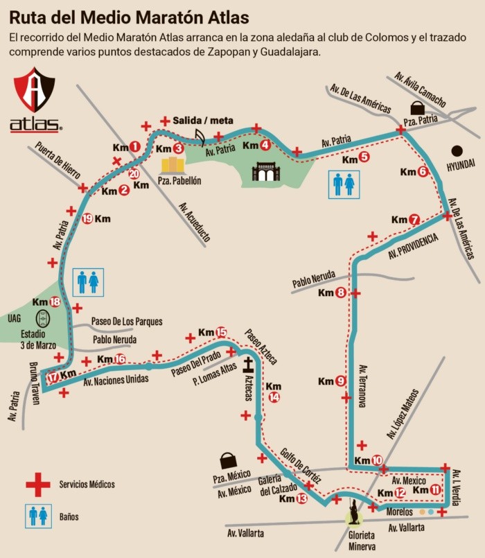 Medio Maratón Atlas A correr de rojo y negro El Informador