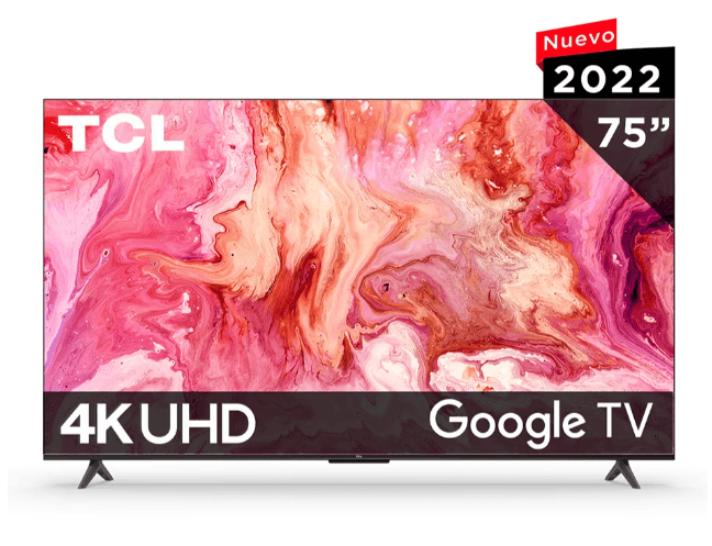 Pantalla TCL QLED smart TV de 65 pulgadas 4K/UHD 65Q650G con Google TV