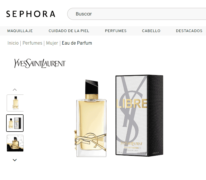  Libre Eau de Parfum de Yves Saint Laurent. CORTESÍA/SEPHORA