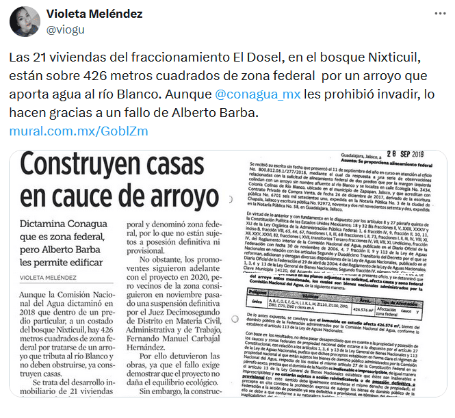 Varios internautas han compartido pruebas de las irregularidades en la construcción del fraccionamiento 